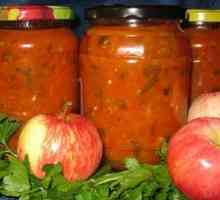 Adjika iz paradižnika z jabolkami za zime - kuhanje receptov