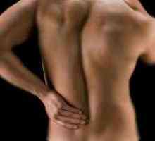 Leva stran boli od zadaj iz hrbta v spodnjem delu hrbta