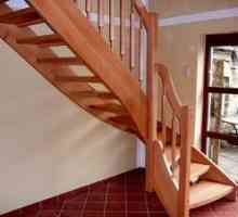 Leseno stopnišče v drugo nadstropje z lastnimi rokami
