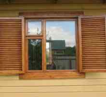 Lesene in kovinske rolete na oknih za poletne hiše