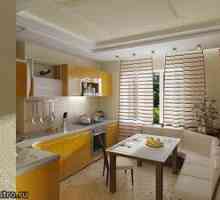Fotografija kuhinje v rumeni barvi - pomočnik pri ustvarjanju notranjosti