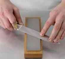 Kako pravilno ostrenje noža s palico