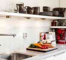 Viseče police za kuhinjo: pregled različnih modelov s fotografijo