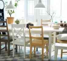 Pregled pohištva Ikea: mize in stoli za kuhinjo