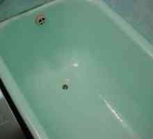 Poškodovana emajl v kopalnici: priporočila za obnovo
