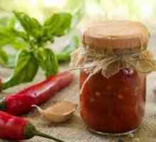 Lepa vroča omaka: adzhika `faint`, recept