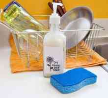 Priprava detergentov za pomivanje posode z lastnimi rokami
