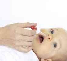 Postopek za izpiranje nosu s slano raztopino pri novorojenčku