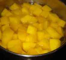 Recept za kompot buče za zimo kot ananas