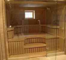 Steklena vrata za kopel in savno: dimenzije in konstrukcija