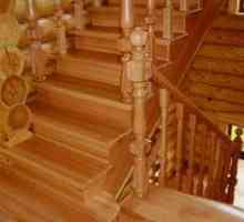 Gradnja stopnic v lesenih hišah: funkcije in fotografije