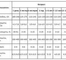 Tabela norm in ravni hemoglobina pri moških po starosti