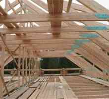 Namestitev špirovcev na streho lesene hiše