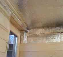 Izolacija stropa v kopeli, tehnologiji in materialu