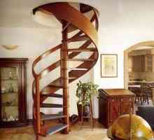 Variante spiralnih stopnic ekonomskega razreda za drugo nadstropje