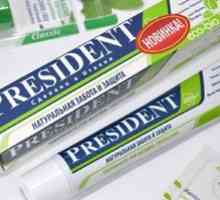 Predsednik zobne paste: tipi in opis