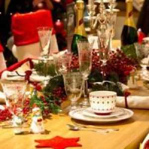 Ideje za okrasitev novoletne mize za praznovanje novega leta