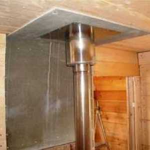 Kako narediti dimnik v kadi skozi strop?