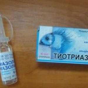 Uporaba kapljic za oko tiotriazolin