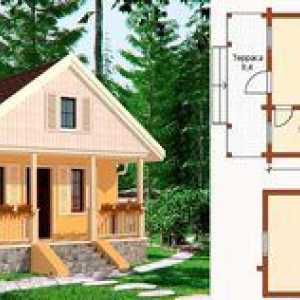 Projekt in postavitev hiše 8 do 8 metrov s podstrešjem