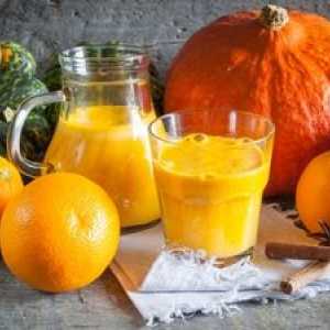 Recepti za nabiranje bučnega soka z oranžno za zimo