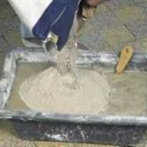 Koliko cementa je v raztopini kocke