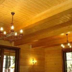 Kako narediti strop v leseni hiši z lastnimi rokami?