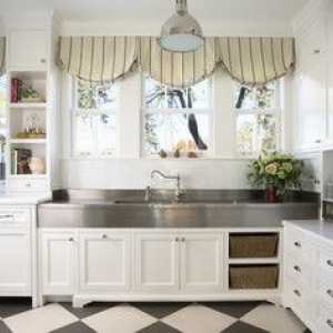 Kako izbrati zavese za kuhinjo v slogu Provence