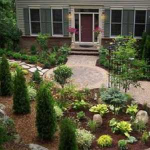 Pravila za ureditev sprednjega vrta v bližini zasebne hiše