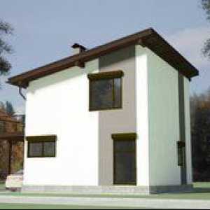 Primeri projektov hiš s strešno streho, foto