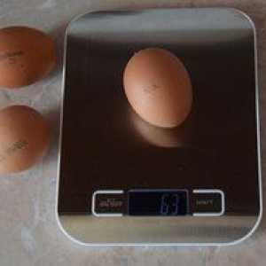 Teža kokošjega jajca, koliko tehta gram brez lupine